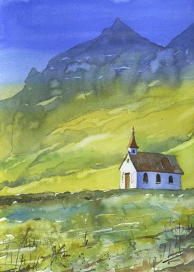 Vik Iceland church art