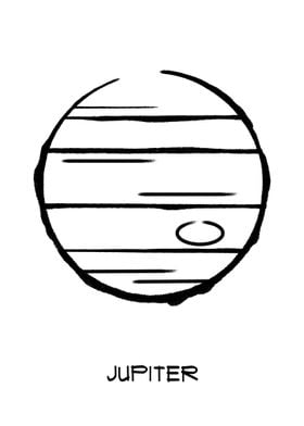 Jupiter Line Art