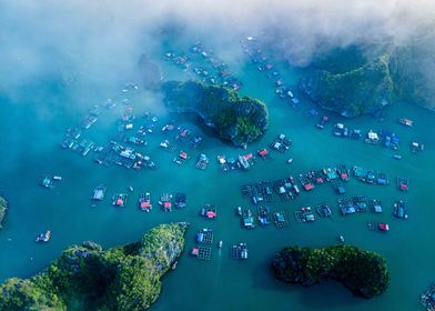 Lan Ha Bay Aerial View
