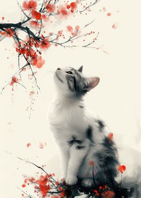 Blossom Dreams Cat Kitty