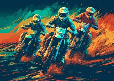 Motocross bikers