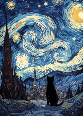 cat vangogh