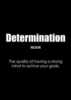 Determination Definition