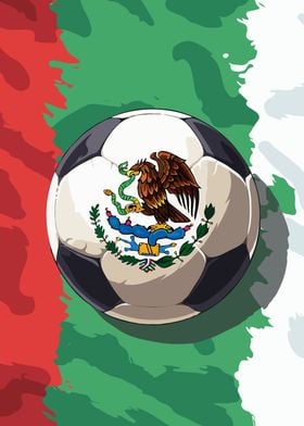 Mexican Flag Soccer ball