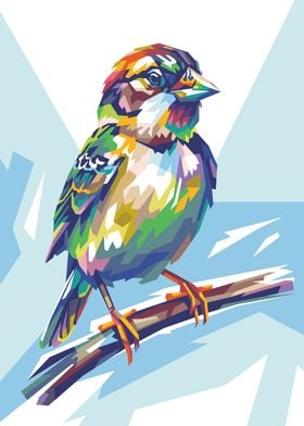 Sparrow Popart