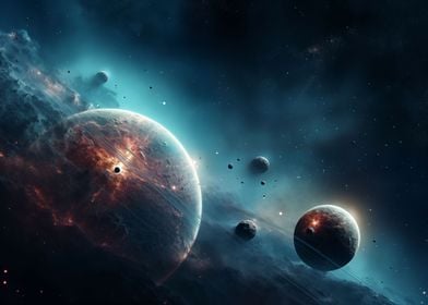 Space Planets Galaxy