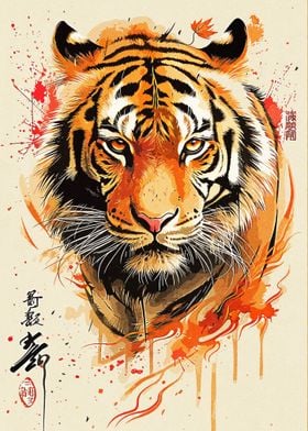 Abstract Tiger