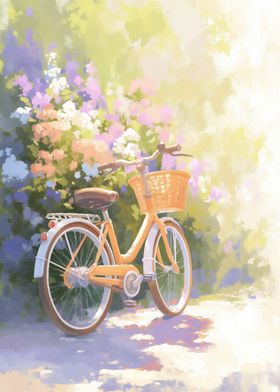 Flower Garden Bicycle Art