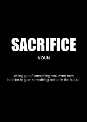 sacrifice definition