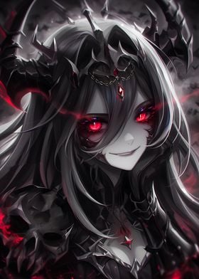 Anime Demon Skull Girl