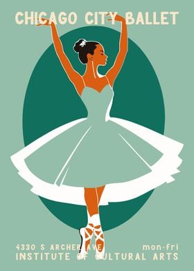 Chicago Ballerina Poster
