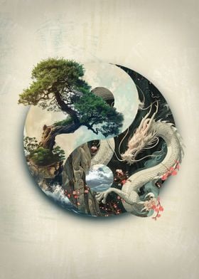 Bonsai Dragon Yin Yang