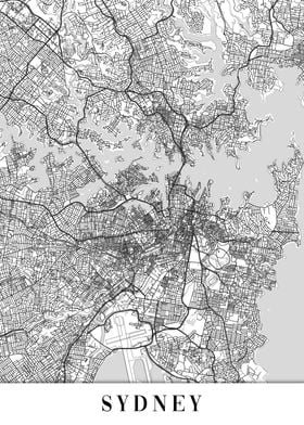 Sydney White Map