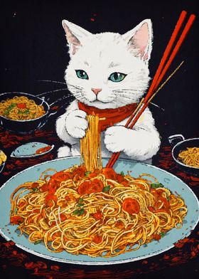 cat ramen japan 