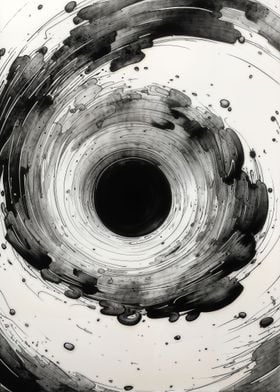 Inked Black Hole