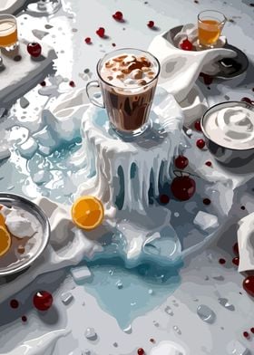 Ice Cafe  decorative art