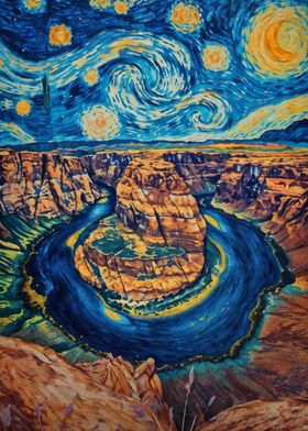 Horse Shoe Bend Van Gogh