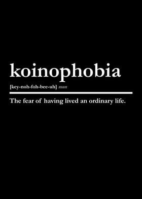 Koinophobia