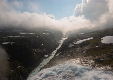 Mountain Waterfall