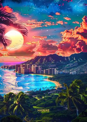 Hawaii City of Beach