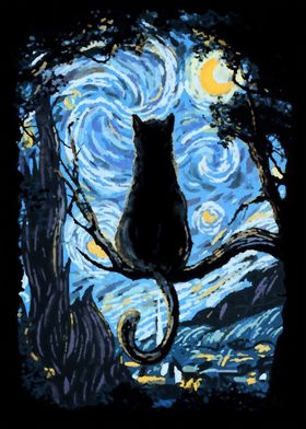 cat vangogh