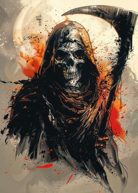 grim reaper painting