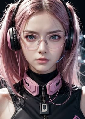 Gamer Girl Pink Hair