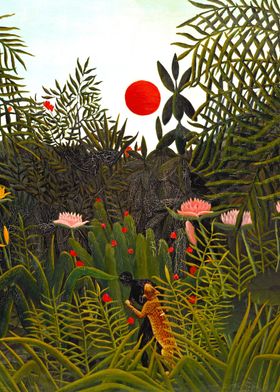 Forest at Sunset Rousseau