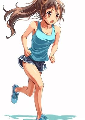 Anime Girl is Jogging