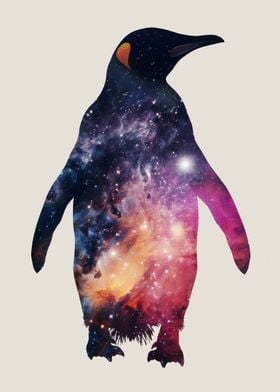 Penguin Silhouette Galaxy