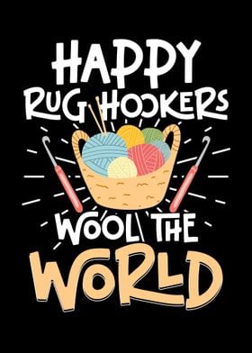 HAppy Rug Hookers Wool The