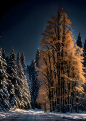 Beautiful winter landscape