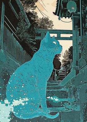 Japan Blue Cat