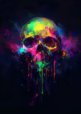 Neon Skull