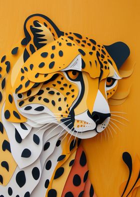 Cheetah Flat Paper Craft