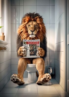 Lion in the Bathroom