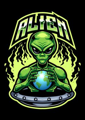 alien holding world