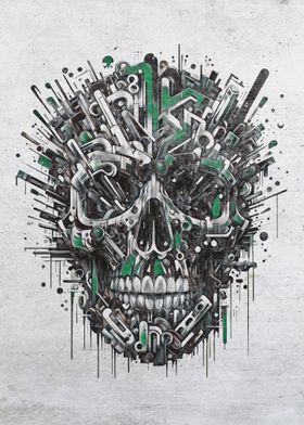 Graffiti Skull Explosion