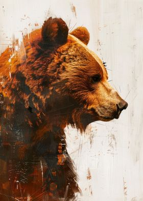 Grizzly Bear Painting