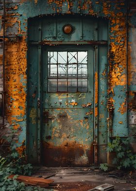 Door in Abandoned Factory