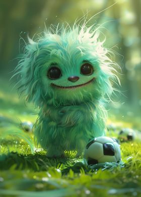 Unfluffy Soccer Monster