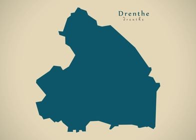 Drenthe Netherlands map