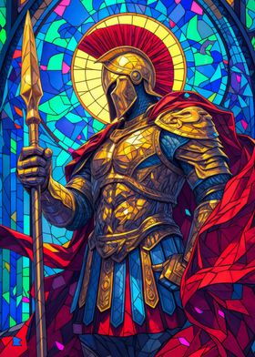 Stained Glass Warrior