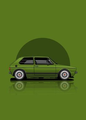 Art Volkswagen Golf Mk1