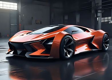 Sport Car Orange