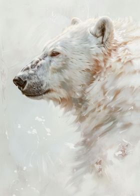 Polar Bear Art Painting