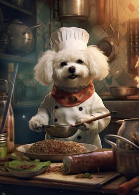 Bichon Frise Chef