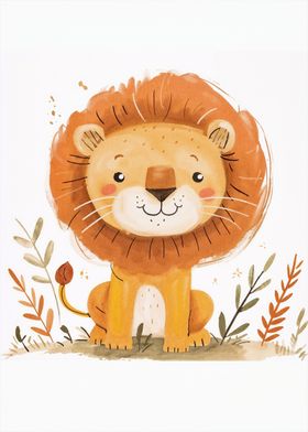 cute lion animal