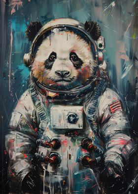 Cute Astronaut Panda