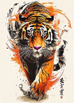 Tiger Painting Art